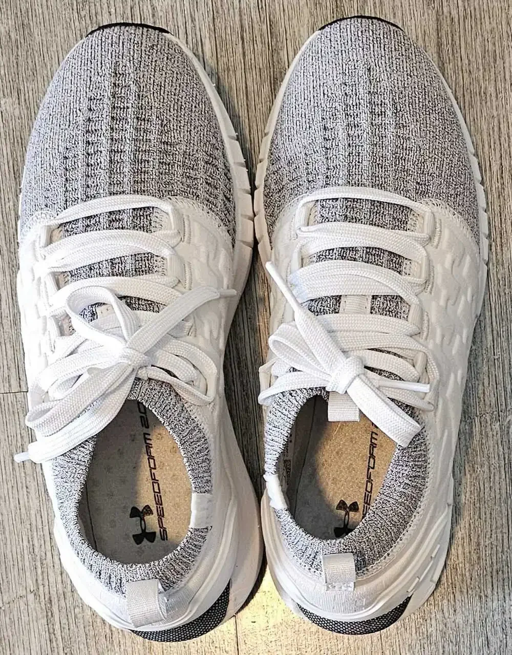 Under Armour HOVR Phantom 1 Running Shoes White Black Men's 6.5 3028384-100